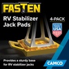 image:imageCamco Fasten RV Stabilizer Jack Pads 4Pack  Compatible wVarious Jacks amp RV Leveling Blocks on Any Terrain  Offers 1 Lift amp Measures 11 W x 8 12 D x 1 78 H 44565