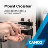 image:imageCamco MotionActivated LED RV Screen Door Crossbar Handle  Features Motion Activated LED Lighting amp Robust Aluminum Design  Adjustable Fit Compatible wMost RVs 2 AAA Battery not incl 42330Cross Bar with LED Light