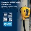 image:imageCamco Power Grip RV 30Amp Circuit Analyzer Dogbone  Features Integrated Surge Protection amp Fault Indication  18 30Amp Male to 30Amp Female RV Electrical Adapter 125V3750W 55463