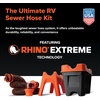 image:imageCamco RhinoEXTREME 15 Combo RV Sewer Hose Kit  AllinOne Sewer Hose Solution  12Piece Combo Kit Includes Storage Box for Nesting Support amp Camper Organization 43076