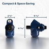 image:imageCamco Tastepure 4in1 Adjustable RV Water Pressure Regulator  Combines a 90 RV Hose Elbow Design Pressure Gauge Adjustable Regulator amp ShutOff Valve in One RV Accessory 40065