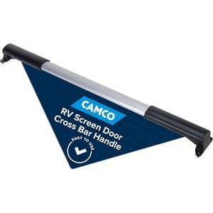 image:imageCamco MotionActivated LED RV Screen Door Crossbar Handle  Features Motion Activated LED Lighting amp Robust Aluminum Design  Adjustable Fit Compatible wMost RVs 2 AAA Battery not incl 42330Cross Bar