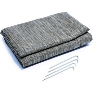 image:imageCamco Durable Reversible RV Camper Awning Mat with Carry Bag  Helps Avoids Dirt from Being Tracked  Perfect for Campsites Beaches Picnics 7 X 15 Gray 42812Gray